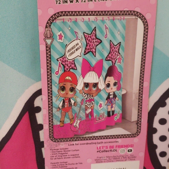 LOL Surprise Frabric Shower Curtain - Picture 2 of 4